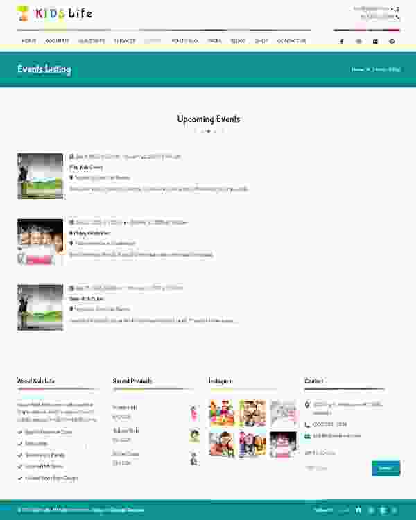 Event Listing
